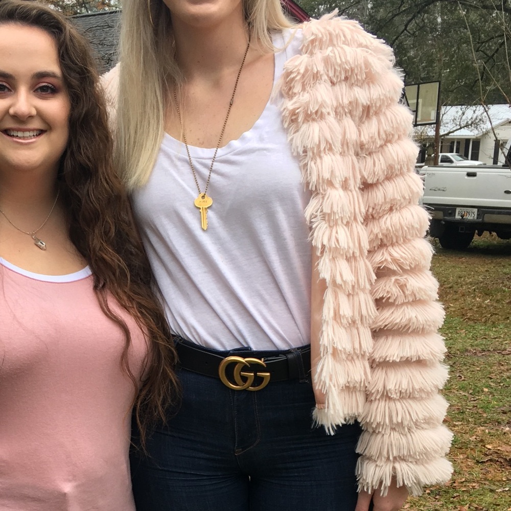 Blush Fur Jacket